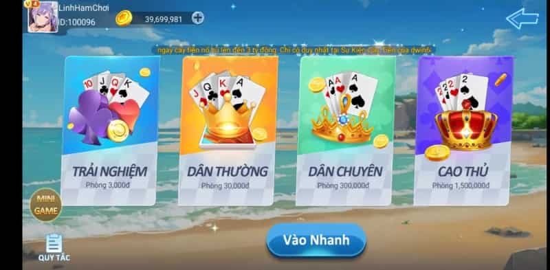 Top 5 nhà cái chơi game bài tgbco