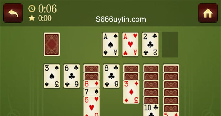 cách xếp bài Solitaire cổ điển dễ thắng